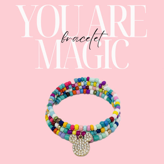 You Are Magic Beaded Wrap Bracelet