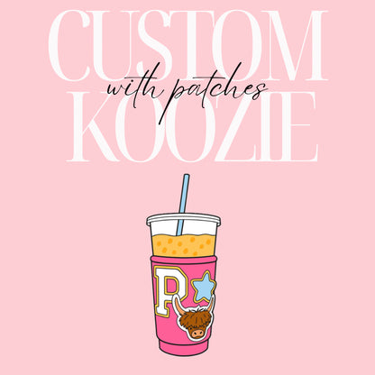 Custom Koozie with Patches