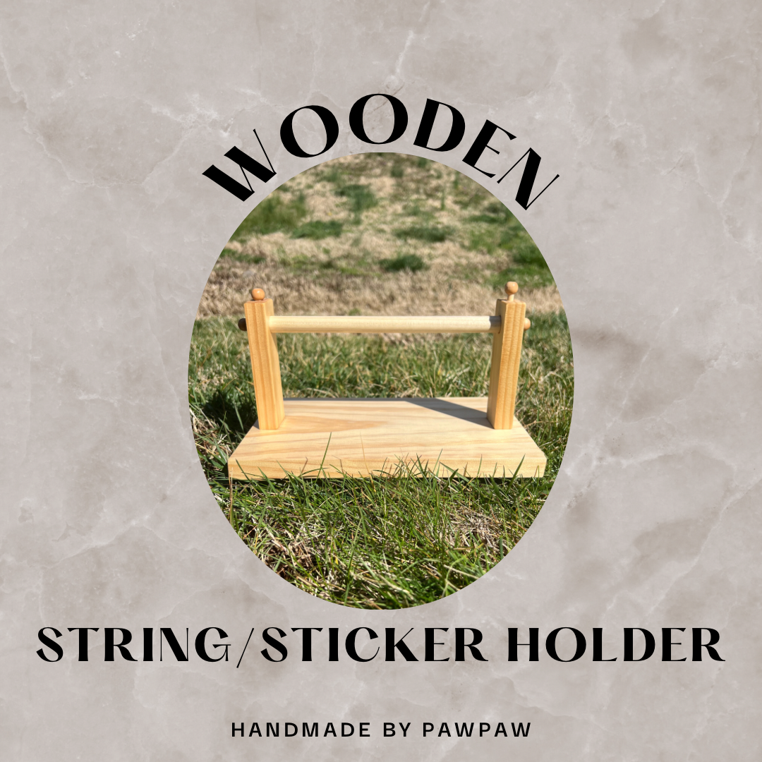 Wooden String/Sticker Holder-Roller – Ellie James Co.
