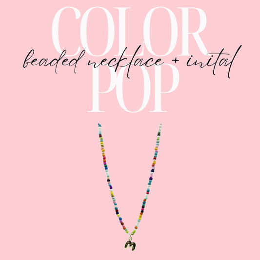 Color Pop Beaded Necklace