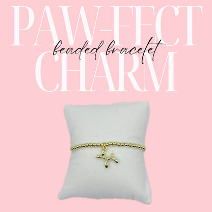 Paw-Fect Charm Beaded Bracelet Balloon Dog