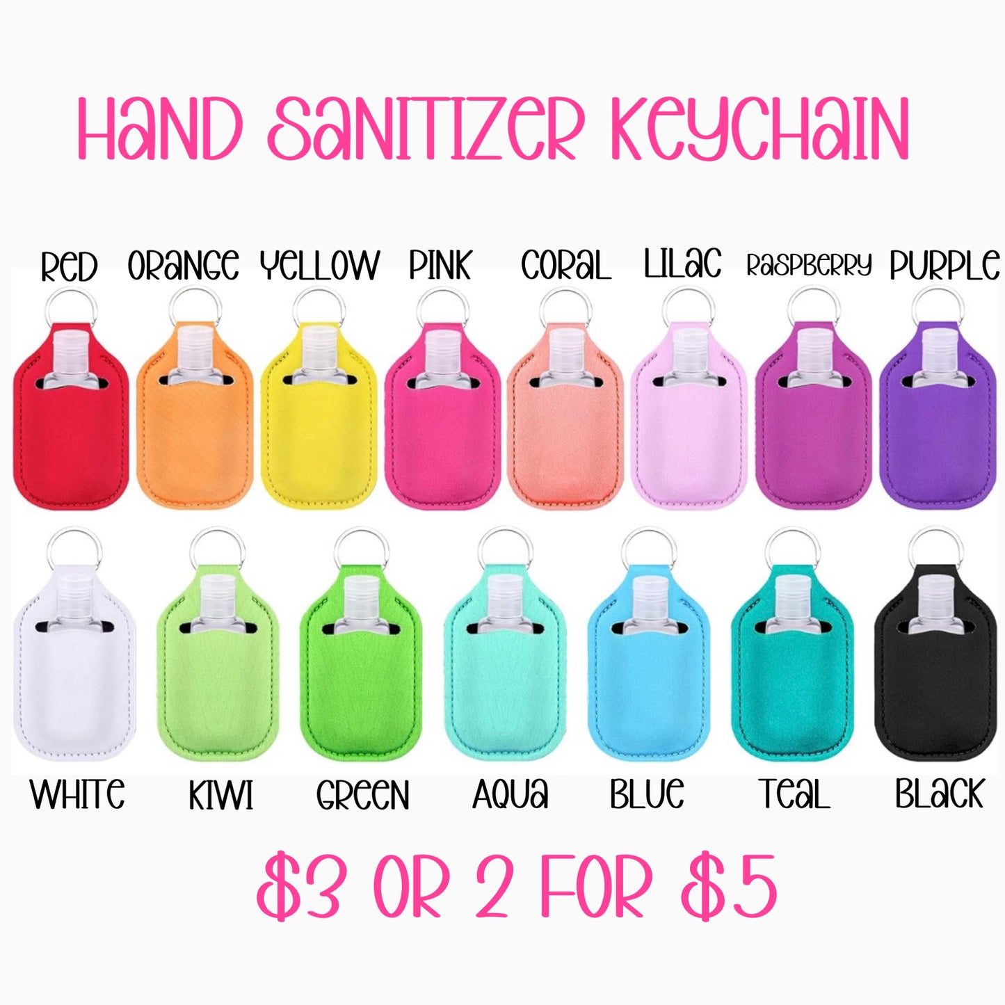 Hand Sanitizer Keychain