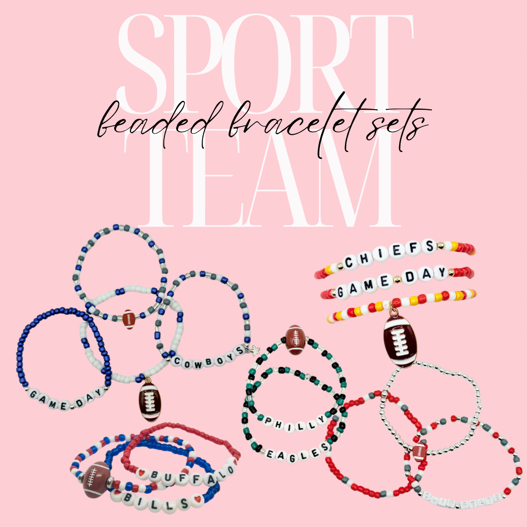 Sport Team Beaded Bracelet Sets