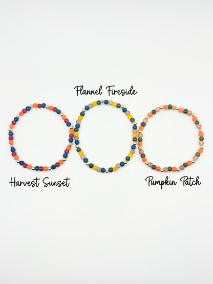 Confetti Style Glass + Gold - 4mm