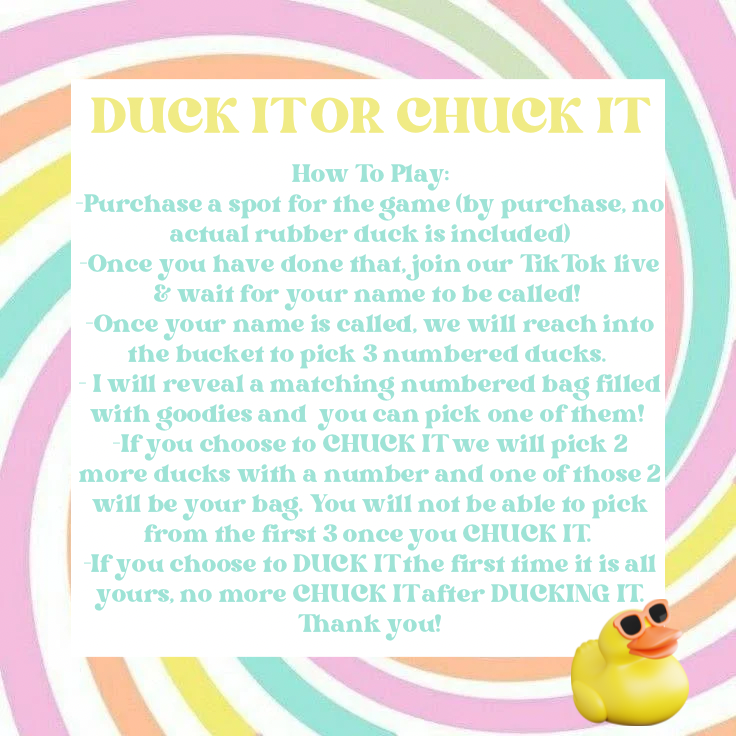 Duck It or Chuck It