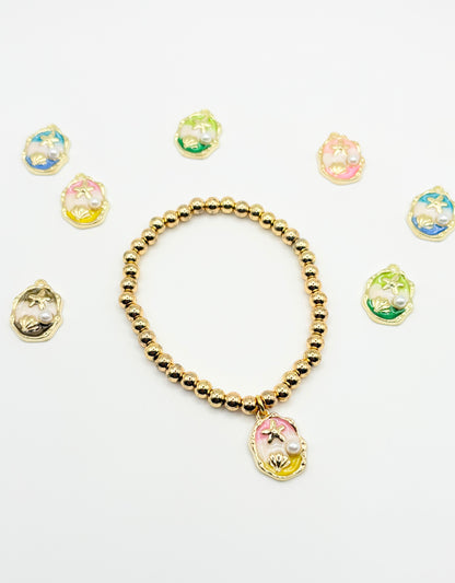 Pearl Coast Beaded Gold Bracelet
