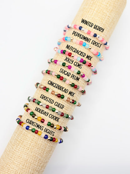 Confetti Style Glass + Gold - 4mm