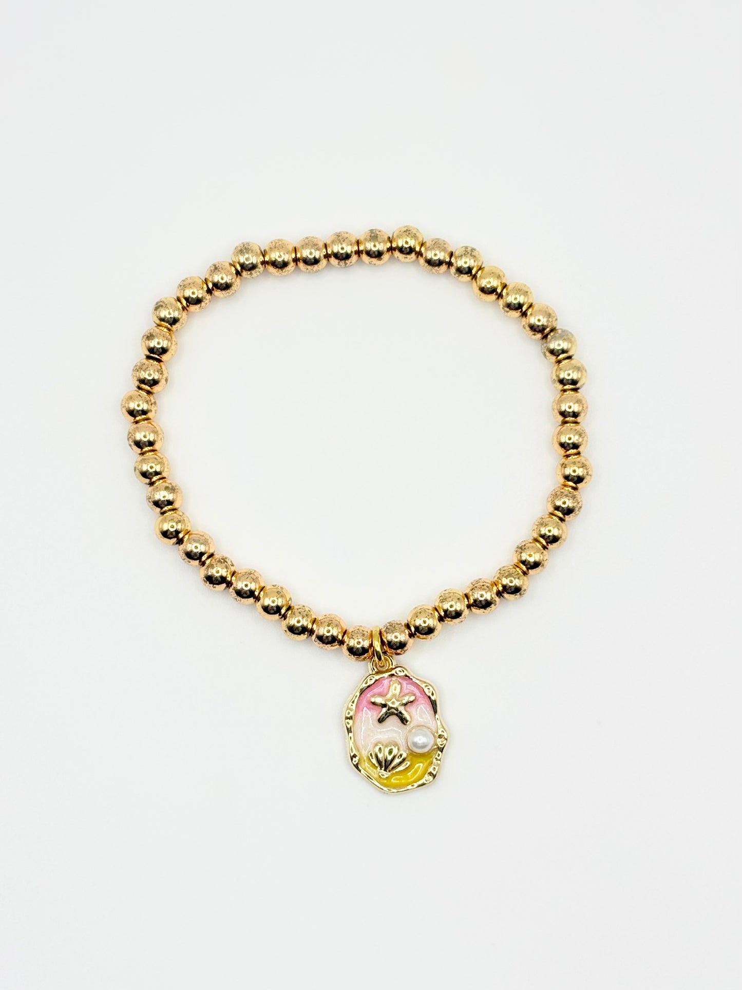 Pearl Coast Beaded Gold Bracelet